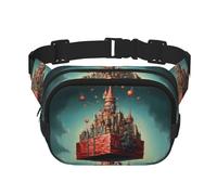 WBQLSL Gift Giver Patterned Stylish Waist Bag, Lightweight Travel Sports Bag, Waterproof and wear-Resistant