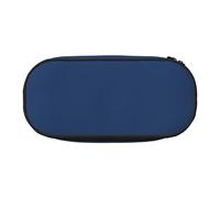 WBQLSL Glass Blue Large capacity pencil bag, multi-layer partition stationery storage bag - unisex learning office supplies