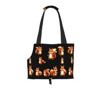 WBQLSL Gorp Squirrel Squad Patterned Pet Travel Bag - Small Pet Shoulder Bag for Cars and People