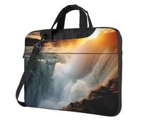 WBQLSL Grand Falls 13 inch Printing laptop crossbody bag and briefcase, easy to carry for business trips and work