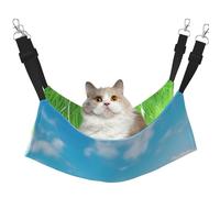 WBQLSL Grass Flat Large Pattern pet Hammock - Sleeping Hammock for Cats, Ferrets, Puppies, Rabbits, Small Animals