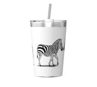 WBQLSL Grassland Zebra Printed Travel Bottle - Portable Water Bottle, Office and Car Sports Travel Mug