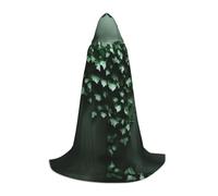 WBQLSL Green Creeper Patterned L Wizard Cape, Suitable for Adults & Teens Cosplay, Full Size Range S, M, L