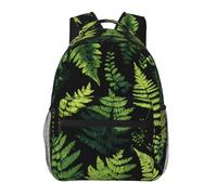 WBQLSL Green fern specimen Lightweight travel backpack suitable for hiking, business trips, camping, fitness, school, university, and other occasions, featuring a multi-pocket design.