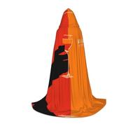 WBQLSL Halloween Costume, Cup in hand Printed S Wizard Cape, Suitable for Adults & Teens, Sizes S, M, L Available