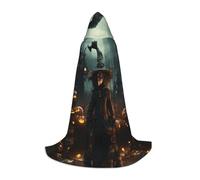 WBQLSL Halloween Trick-or-Treating Boy L Printed Robe Cape | Hooded | Cosplay Costume | Halloween Party Prop | S/M/L