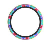 WBQLSL Happy Birthday Balloon Printed steering wheel cover - Highly elastic and soft material to enhance driving experience