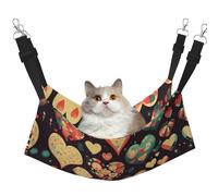 WBQLSL Heart Crush Flower Medium Printed cat cage Hanging Hammock - Suitable for Cats, Ferrets, Puppies, Rabbits, Small Animals