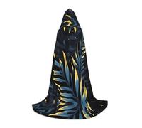 WBQLSL Hooded Cosplay Cape | Leaves in the Dark M printing - Role-Playing Stage Costume Prop