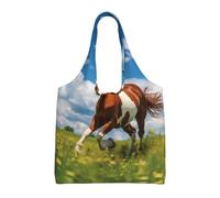 WBQLSL Horses of the Prairie Shoulder bag - convenient to carry, suitable for shopping, work and study