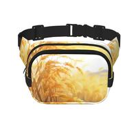 WBQLSL in The Fields Patterned Stylish Waist Bag, Lightweight Travel Sports Bag, Waterproof and wear-Resistant