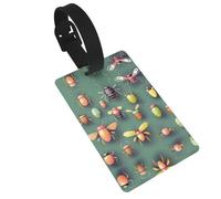 WBQLSL Insect Atlas Luggage Tags - Stylish and Durable Tags for Personalized Backpack and Luggage Tags