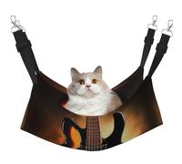 WBQLSL Instrumental Guitar Medium Printed cat cage Hanging Hammock - Suitable for Cats, Ferrets, Puppies, Rabbits, Small Animals