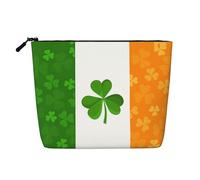 WBQLSL irish flag Patterned travel cosmetic bag, multifunctional storage bag, specially designed for daily necessities storage,