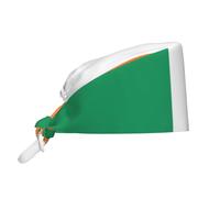 WBQLSL Irish Flag Printed Breathable Work hat - Sweat-Absorbent Band Design, Suitable for Men and Women, Black