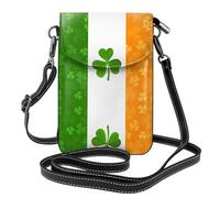 WBQLSL irish flag Printed Crossbody Bag, Extended Adjustable Shoulder Strap, Multiple Compartments, Key and Cosmetic Storage Pouch