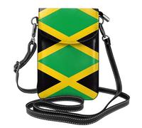 WBQLSL jamaica flag Printed Crossbody Bag, Extended Adjustable Shoulder Strap, Multiple Compartments, Key and Cosmetic Storage Pouch