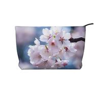 WBQLSL Japanese national flower Corduroy cosmetic bag - travel storage bag, can hold lipstick, powder and other cosmetics