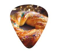 WBQLSL king cake Guitar Picks - (Thin/Medium/Thick) Suitable for all types of string instruments,