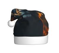 WBQLSL King of the Forest Printed Santa Hat, Christmas Party/New Year's Party Decoration, Stage Performance Hat