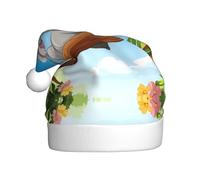 WBQLSL Koala lying on the tree Festive printed hats and adult Christmas hats are perfect for winter Christmas parties and everyday wear
