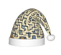 WBQLSL Labyrinth Treasure Map Children's holiday Christmas hats, Christmas event stage performance holiday party scene New Year party fashion children's hats