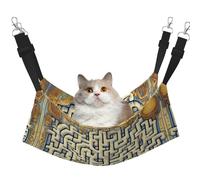 WBQLSL Labyrinth Treasure Map Medium Pattern pet Hammock - Sleeping Hammock for Cats, Ferrets, Puppies, Rabbits, Small Animals