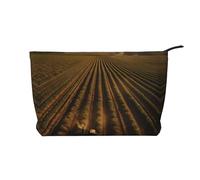 WBQLSL Land of Hope Corduroy cosmetic bag - travel storage bag, can hold lipstick, powder and other cosmetics