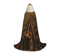 WBQLSL Land of Hope L Printed Robe Cape | Hooded | Cosplay Costume | Halloween Party Prop | S/M/L