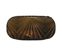 WBQLSL Land of Hope Printed stationery storage bag - multi-grid layered pencil case portable student pencil bag