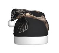 WBQLSL Late Night Owl Adult Christmas hat, 15.7-inch high plush Christmas hat, unisex decorative hat, Santa Claus Christmas Halloween party
