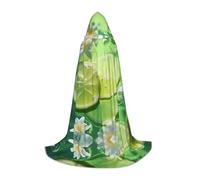 WBQLSL Lemons in the water Patterned L Wizard Cape, Suitable for Adults & Teens Cosplay, Full Size Range S, M, L