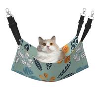 WBQLSL Light Coloured Floral Large Printed cat cage Hanging Hammock - Suitable for Cats, Ferrets, Puppies, Rabbits, Small Animals