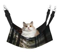 WBQLSL Light in The Forest Large Printed cat cage Hanging Hammock - Suitable for Cats, Ferrets, Puppies, Rabbits, Small Animals