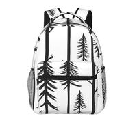WBQLSL Linear pine Casual Backpack, Laptop Backpack for Travel Hiking Business Camping Gym