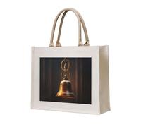 WBQLSL little bell Printed Canvas Tote | Lightweight Storage Bag Perfect for the Beach, Picnics, and Everyday Shopping