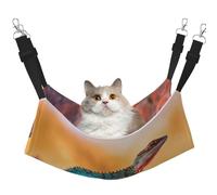 WBQLSL Lizards Medium Printed cat cage Hanging Hammock - Suitable for Cats, Ferrets, Puppies, Rabbits, Small Animals
