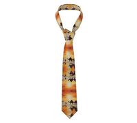 WBQLSL Lok Ling in the evening sun Patterned Fashion Tie - 145 * 8cm - Men's Business Suit Accessories