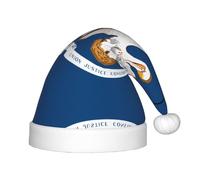 WBQLSL Louisiana State Flag Children's holiday Christmas hats, Christmas event stage performance holiday party scene New Year party fashion children's hats