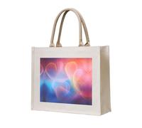 WBQLSL loving Printed Canvas Tote | Lightweight Storage Bag Perfect for the Beach, Picnics, and Everyday Shopping