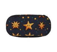 WBQLSL lucky little star Large capacity pencil bag, multi-layer partition stationery storage bag - unisex learning office supplies