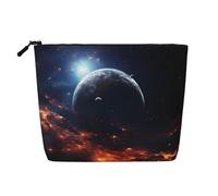 WBQLSL Magnificent Planet Patterned travel cosmetic bag, multifunctional storage bag, specially designed for daily necessities storage,