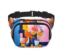 WBQLSL Matisse Style Abstract Paintings Patterned Stylish Waist Bag, Lightweight Travel Sports Bag, Waterproof and wear-Resistant