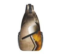 WBQLSL Men's beer glass Print Crossbody Sling Bag - Adjustable Strap Shoulder Pack with Multiple Pockets for Running Hiking Commute Daily Use