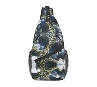 WBQLSL Men's Future land Print Crossbody Sling Bag - Adjustable Strap Shoulder Pack with Multiple Pockets for Running Hiking Commute Daily Use