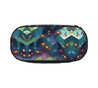 WBQLSL Micro Ant Colony Large capacity pencil bag, multi-layer partition stationery storage bag - unisex learning office supplies