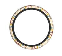 WBQLSL Mid Century Modern Printed steering wheel cover - Highly elastic and soft material to enhance driving experience
