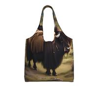 WBQLSL Mighty Highland Yak Shoulder bag - convenient to carry, suitable for shopping, work and study