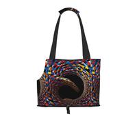 WBQLSL Mobius Strip Patterned Pet Travel Bag - Small Pet Shoulder Bag for Cars and People
