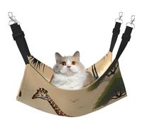 WBQLSL Mother and Child Giraffe Medium Printed cat cage Hanging Hammock - Suitable for Cats, Ferrets, Puppies, Rabbits, Small Animals